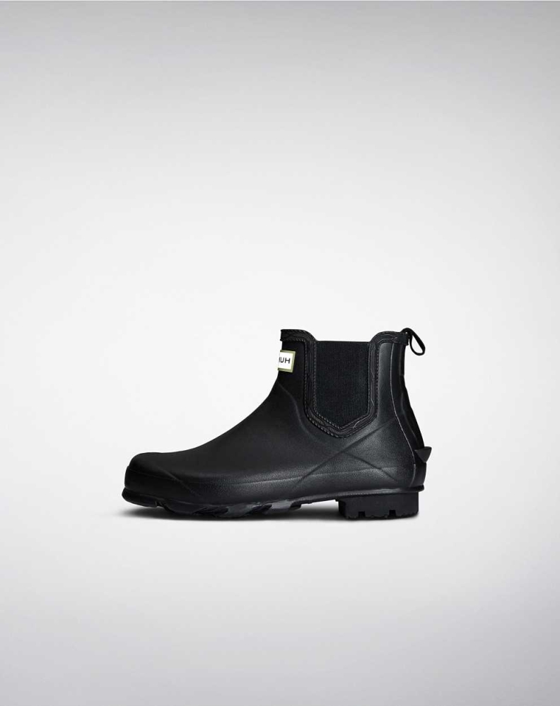 Black Men's Hunter Norris Field Chelsea Boots | YAIM-39402