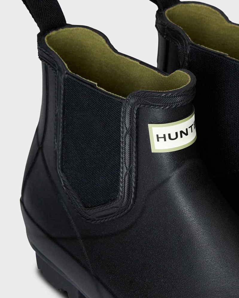 Black Men's Hunter Norris Field Chelsea Boots | YAIM-39402