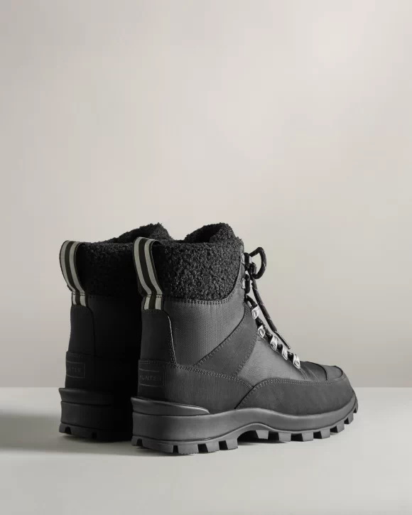 Black Women's Hunter Insulated Recycled Polyester Commando Boots | YBCE-31045