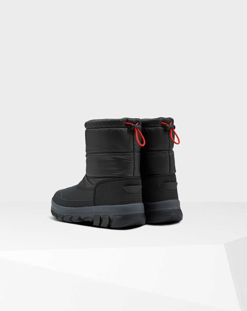 Black Women's Hunter Original Insulated Short Snow Boots | GNER-69137