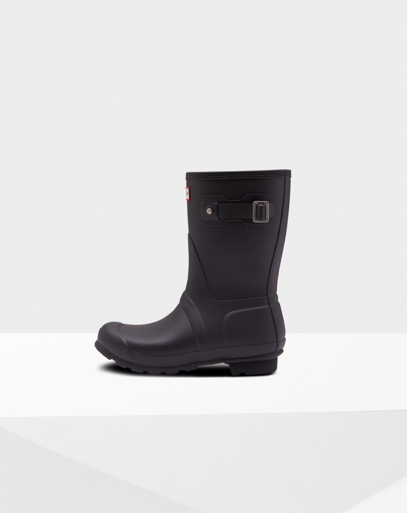 Black Women's Hunter Original Insulated Short Rain Boots | LHPA-15268