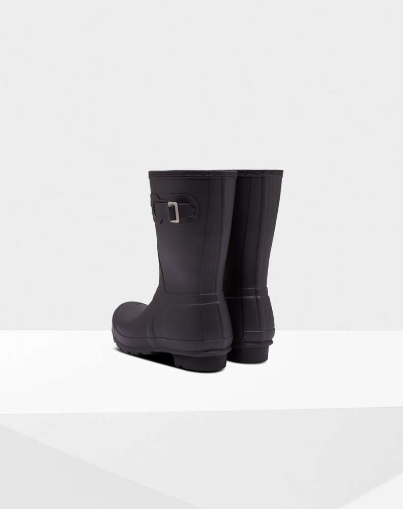 Black Women's Hunter Original Insulated Short Rain Boots | LHPA-15268