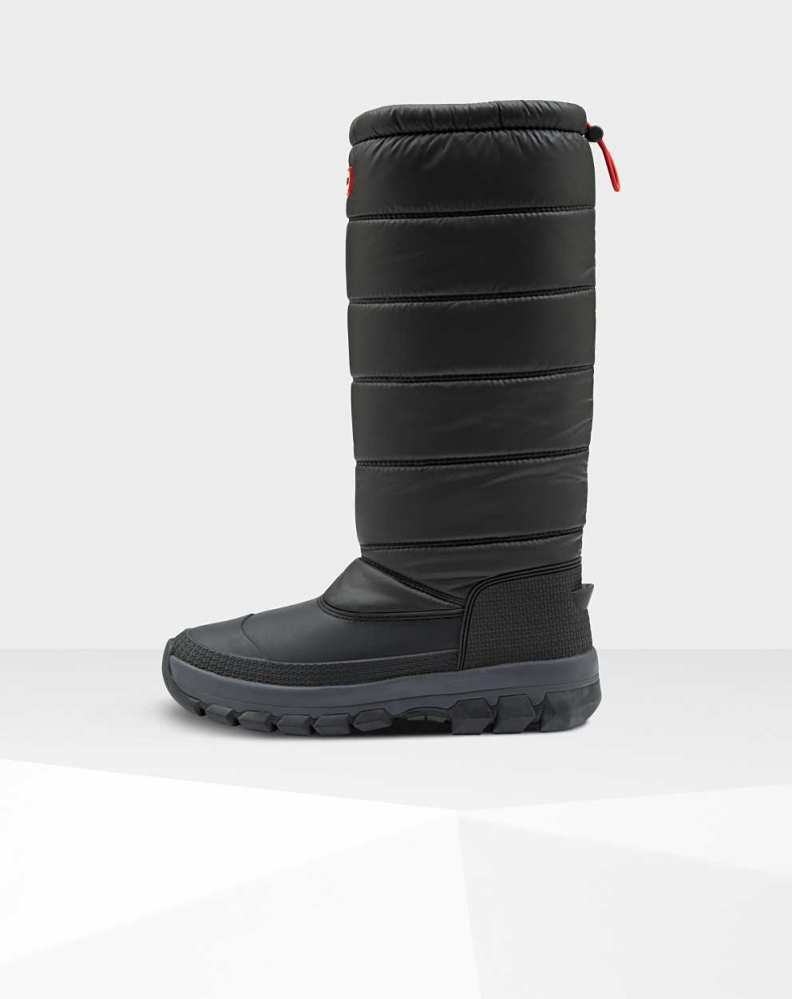 Black Women's Hunter Original Insulated Tall Snow Boots | TKIW-93021