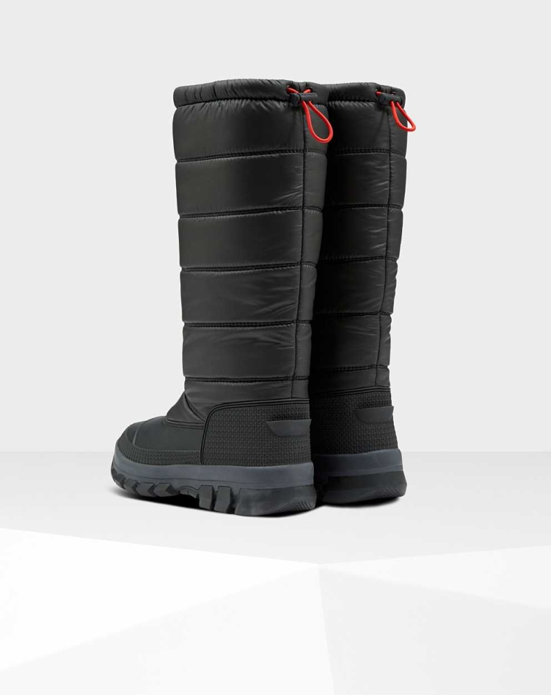 Black Women's Hunter Original Insulated Tall Snow Boots | TKIW-93021