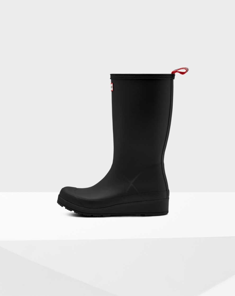 Black Women's Hunter Original Play Wellington Tall Rain Boots | KAQL-41693