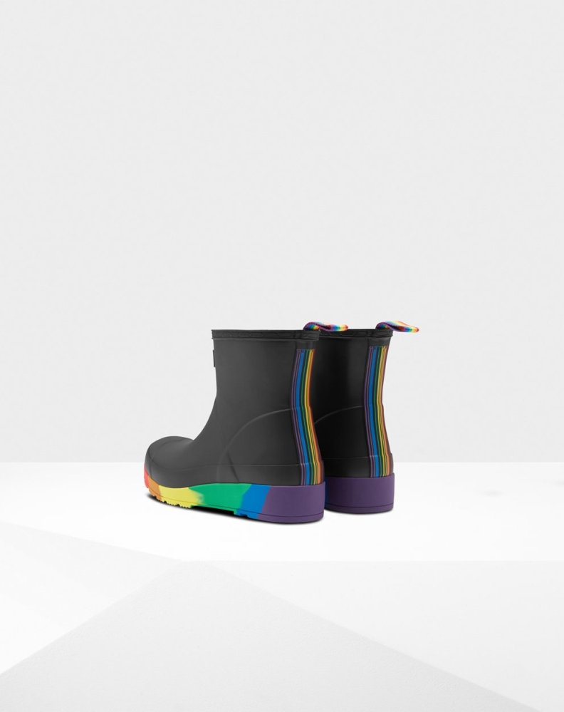 Black Women's Hunter Original Pride Flatform Rain Play Boots | HXEW-24591