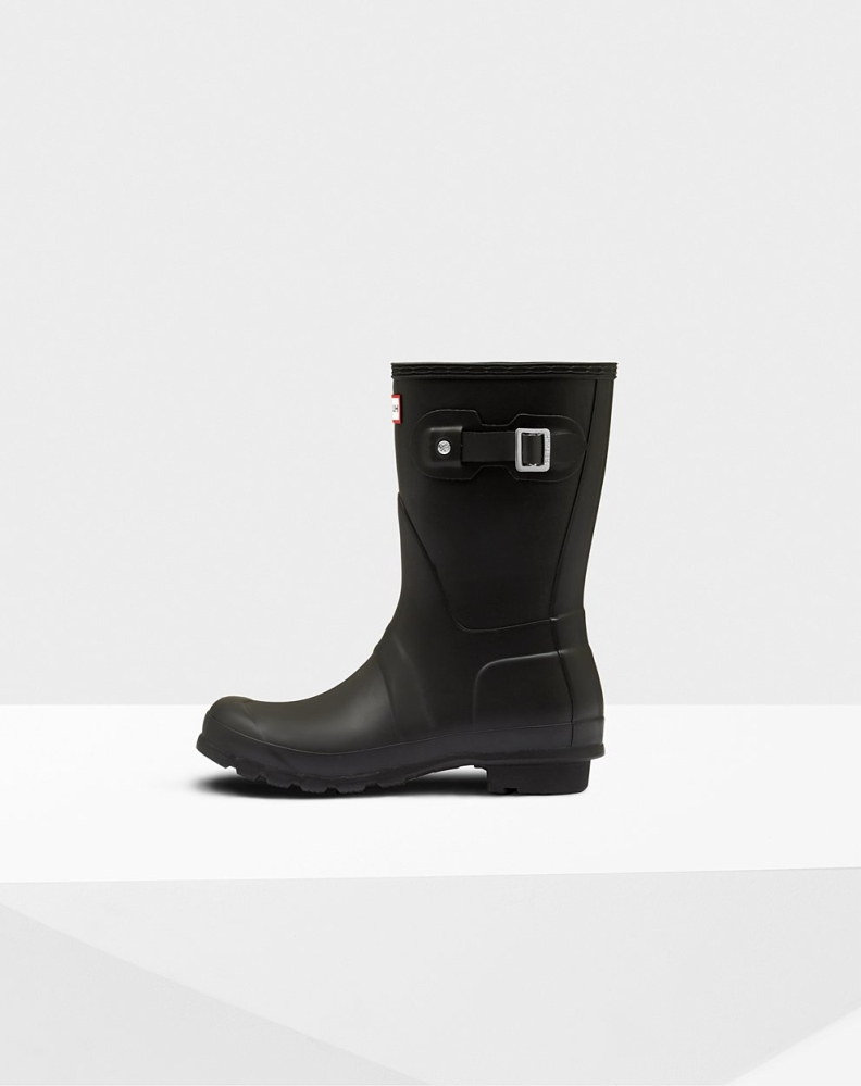 Black Women's Hunter Original Short Rain Boots | DQJV-69382