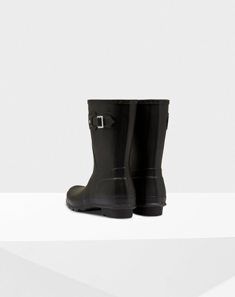 Black Women's Hunter Original Short Rain Boots | DQJV-69382