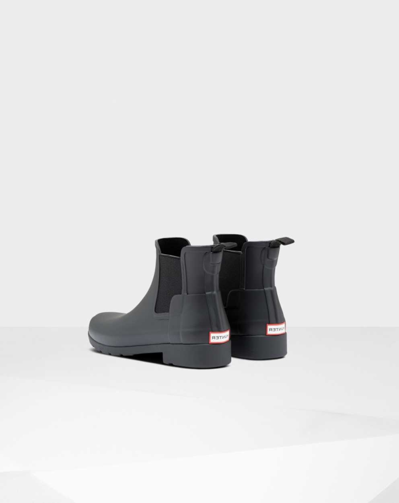 Black Women's Hunter Refined Slim Fit Chelsea Boots | LVZC-84519