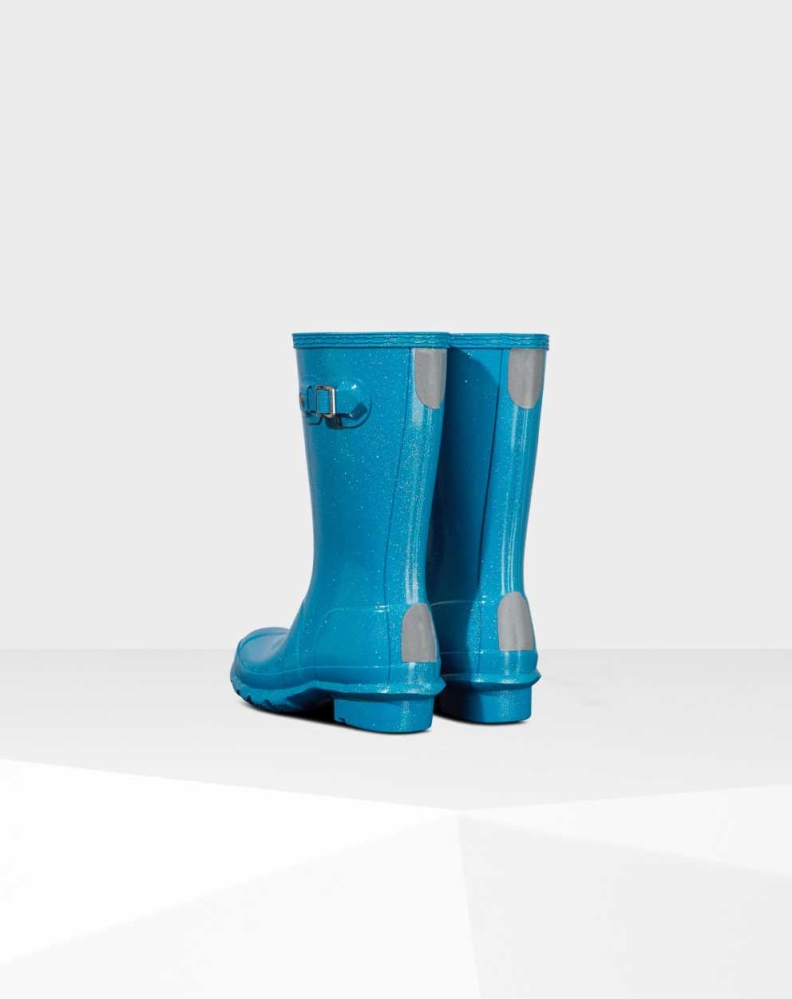 Blue Kids' Hunter Original Big Starcloud Wellington Short Rain Boots | ISYQ-74905