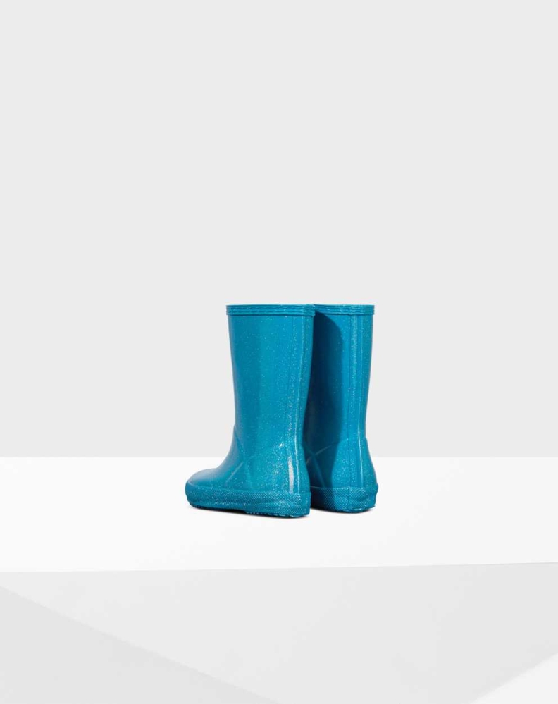 Blue Kids' Hunter Original First Classic Starcloud Wellington Short Rain Boots | KZHW-35820