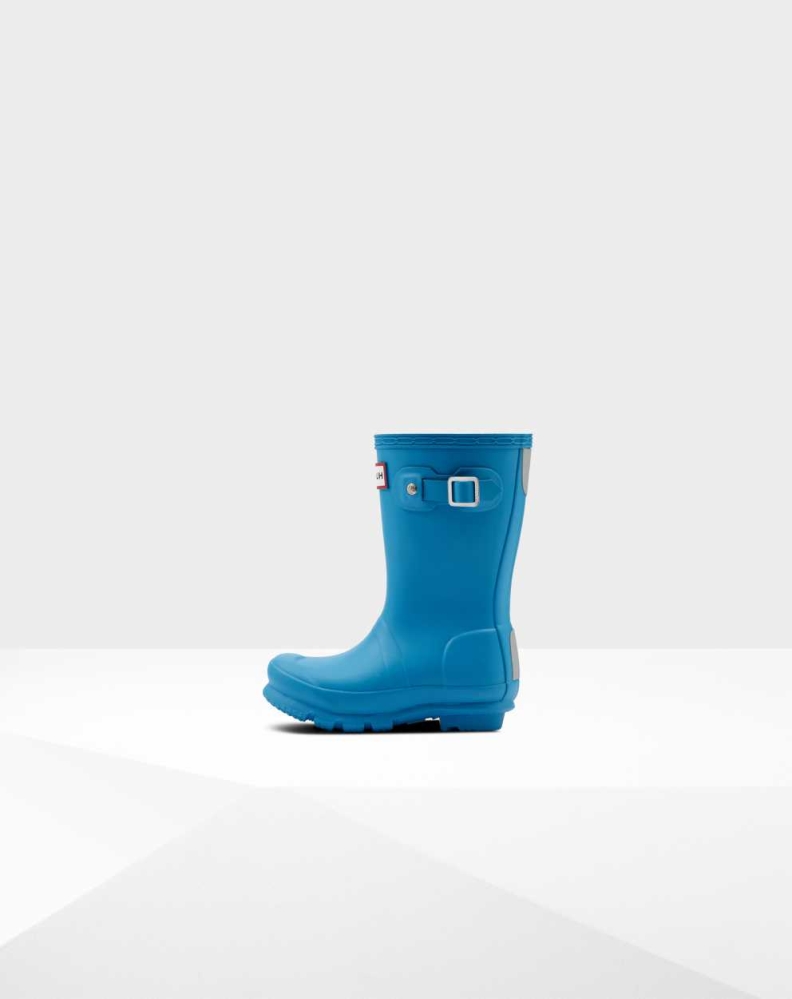 Blue Kids' Hunter Original Little Wellington Short Rain Boots | LNCZ-91284