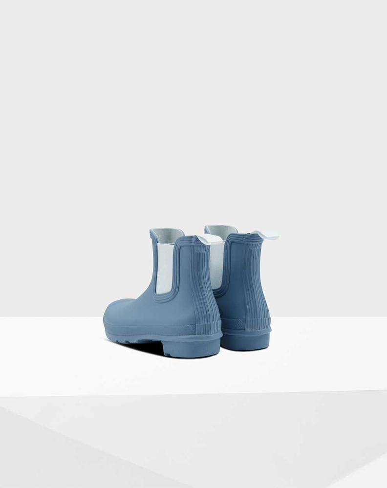 Blue Women's Hunter Original Chelsea Boots | KQGF-07315