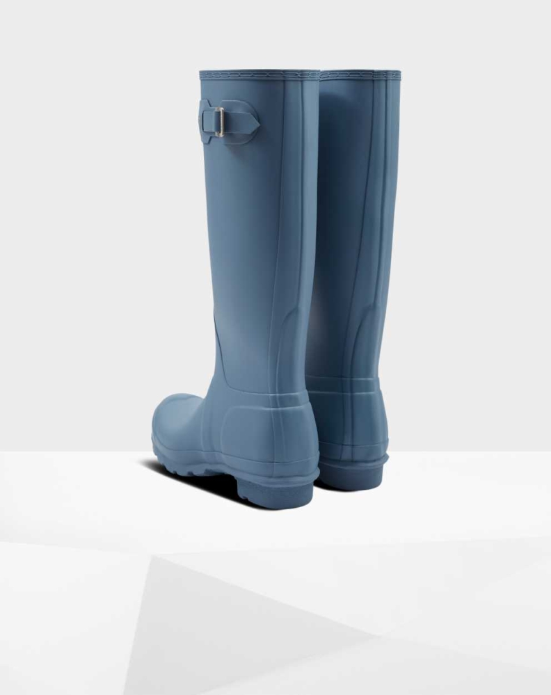 Blue Women's Hunter Original Wellington Tall Rain Boots | VXAG-41296