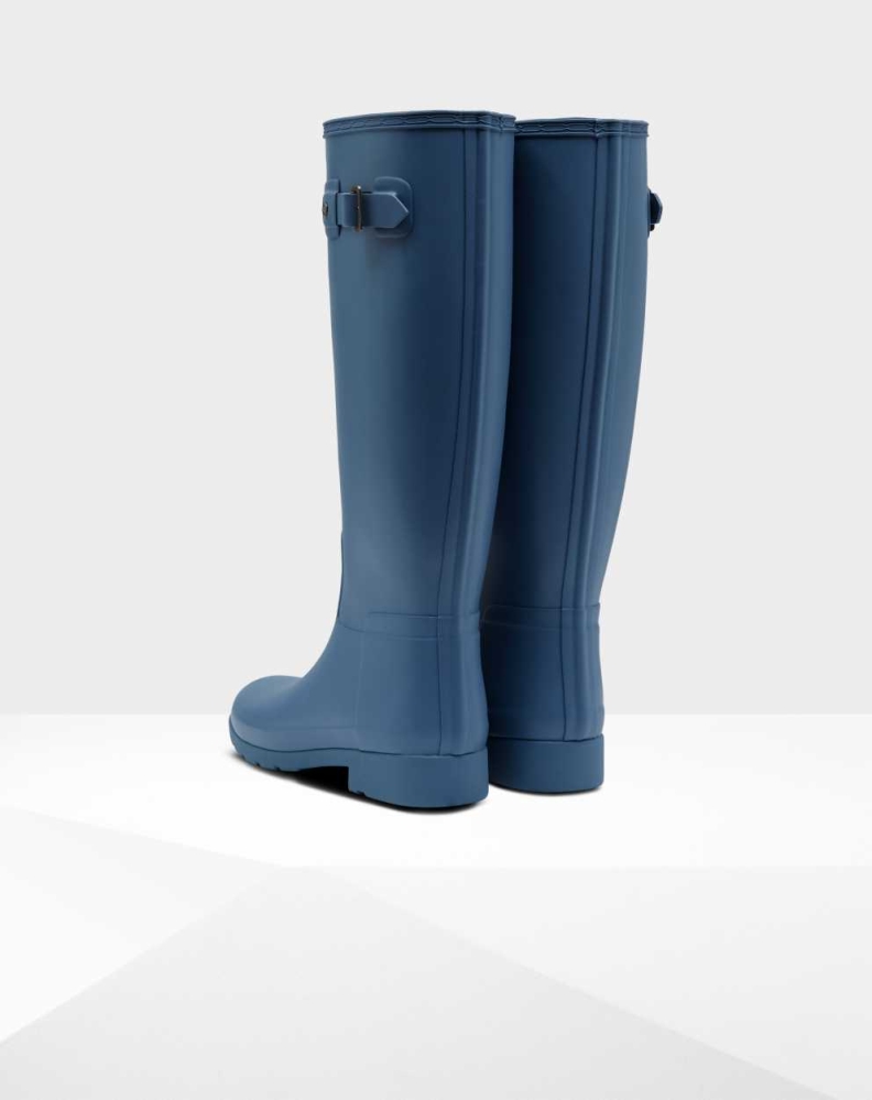 Blue Women's Hunter Refined Slim Fit Wellington Tall Rain Boots | AUBC-06213