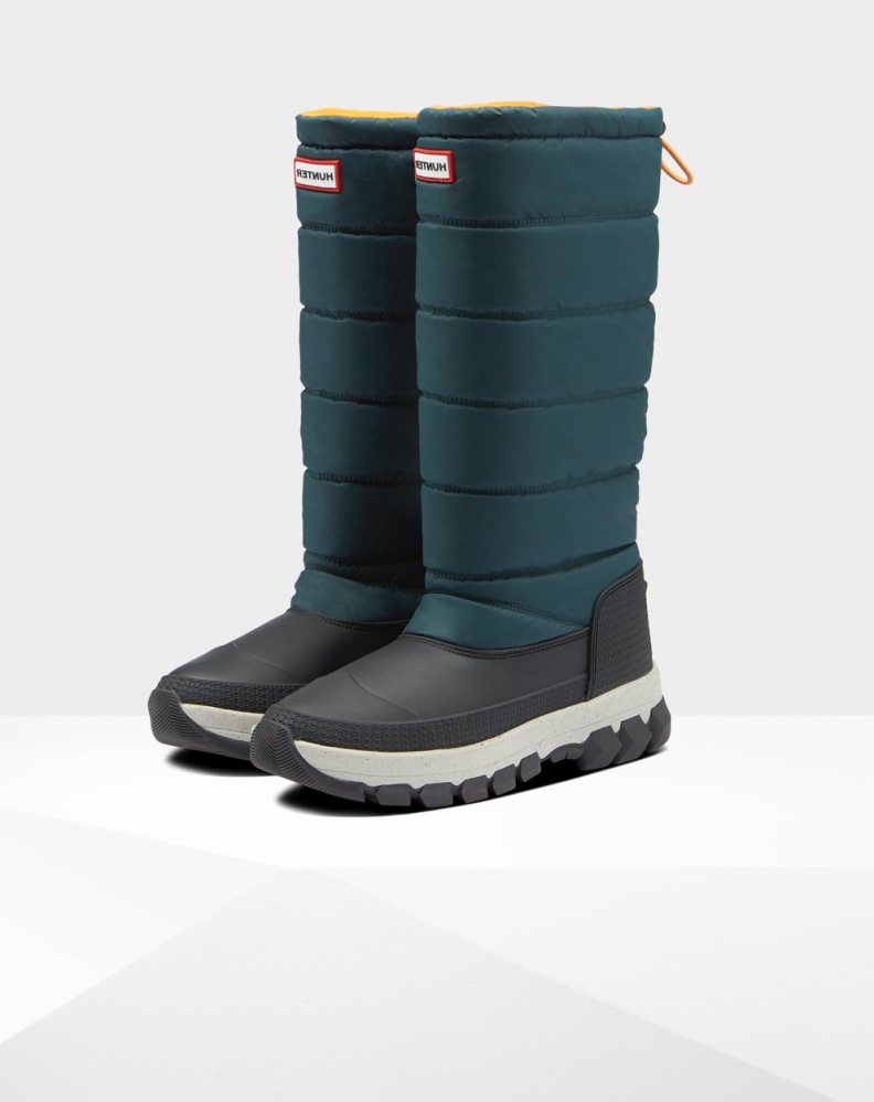 Green Grey Women\'s Hunter Original Insulated Tall Snow Boots | VXRE-29731