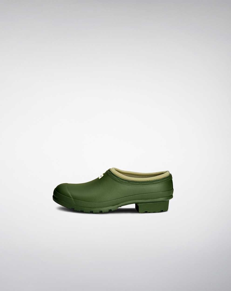 Green Men's Hunter Gardener Clogs | GBTF-84671