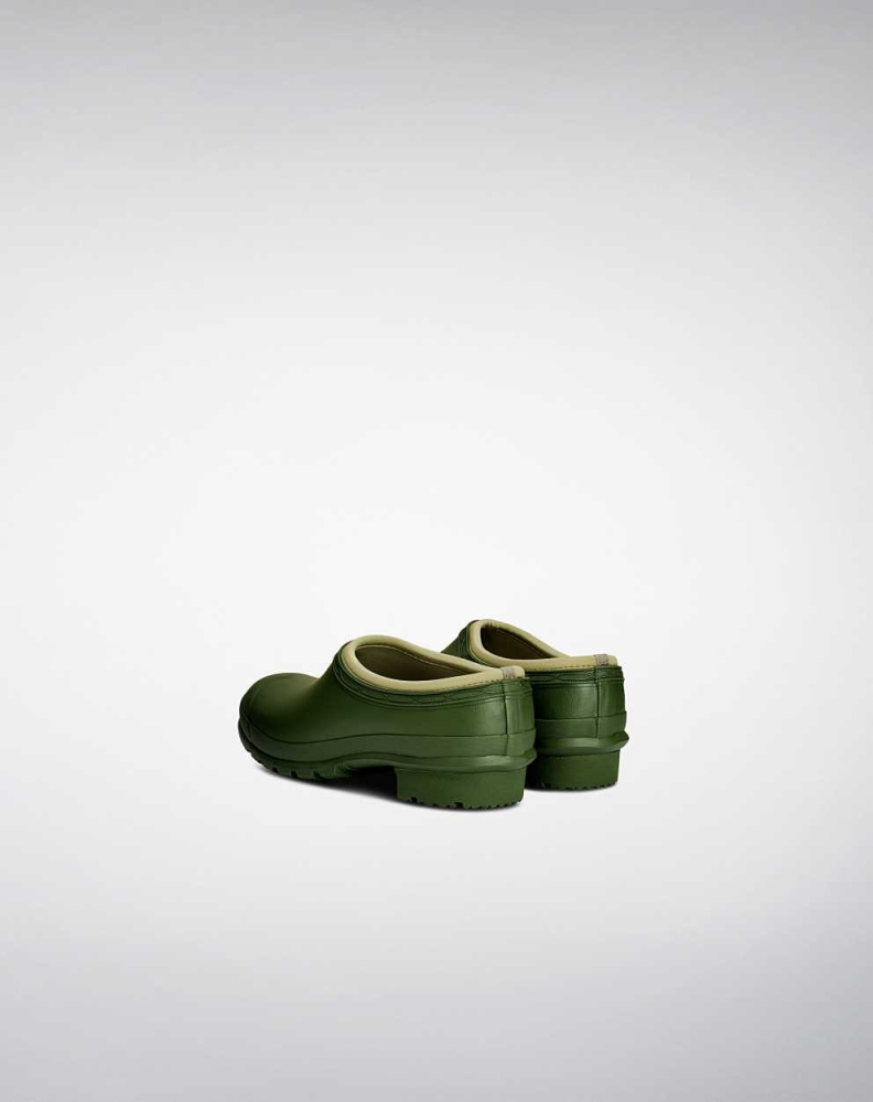 Green Men's Hunter Gardener Clogs | GBTF-84671