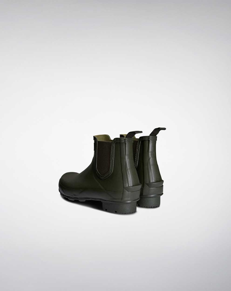 Green Men's Hunter Norris Field Chelsea Boots | MUFL-82635