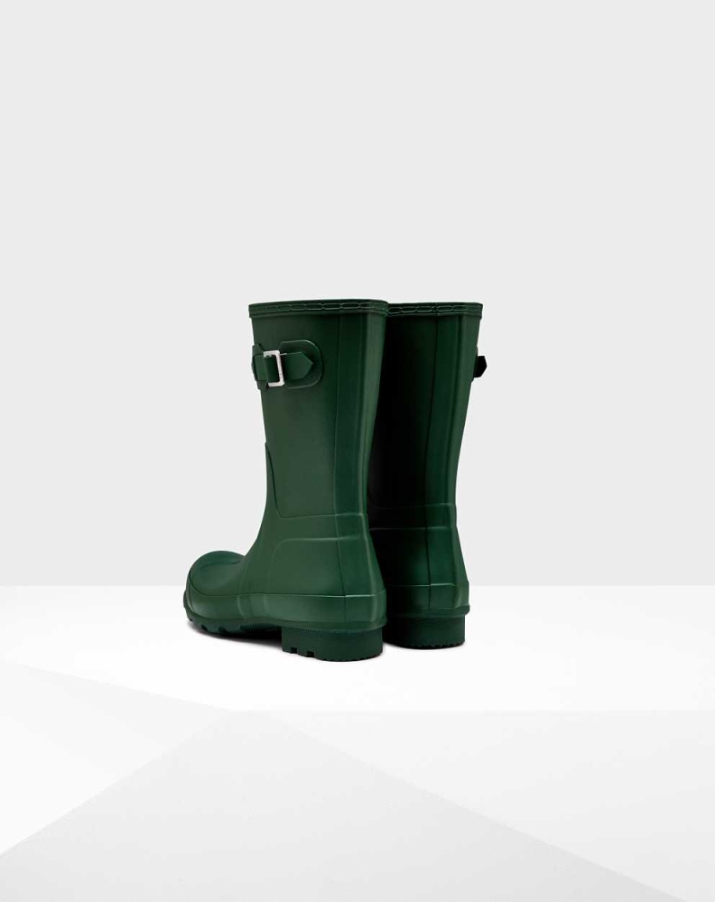 Green Men's Hunter Original Wellington Short Rain Boots | URKS-95364