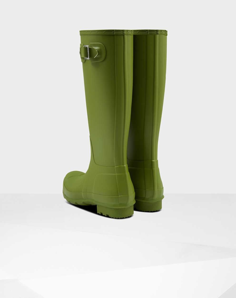 Green Men's Hunter Original Wellington Tall Rain Boots | TNFK-01437