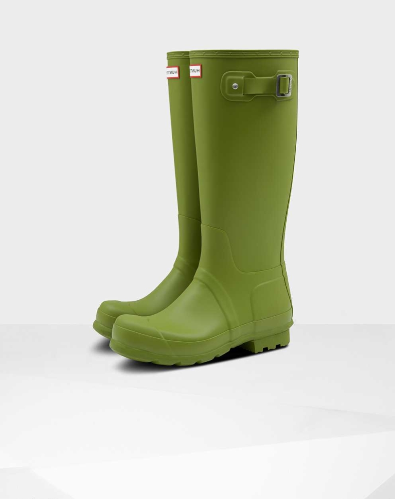 Green Men\'s Hunter Original Wellington Tall Rain Boots | TNFK-01437