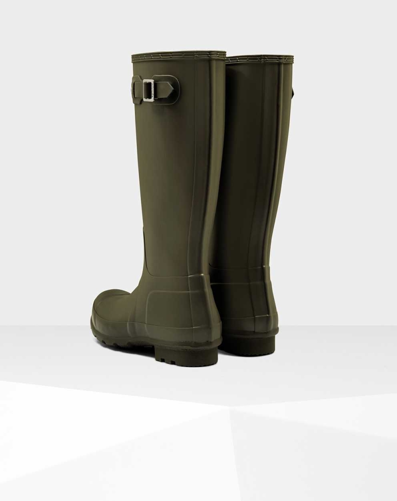 Green Men's Hunter Original Wellington Tall Rain Boots | VLOF-89623