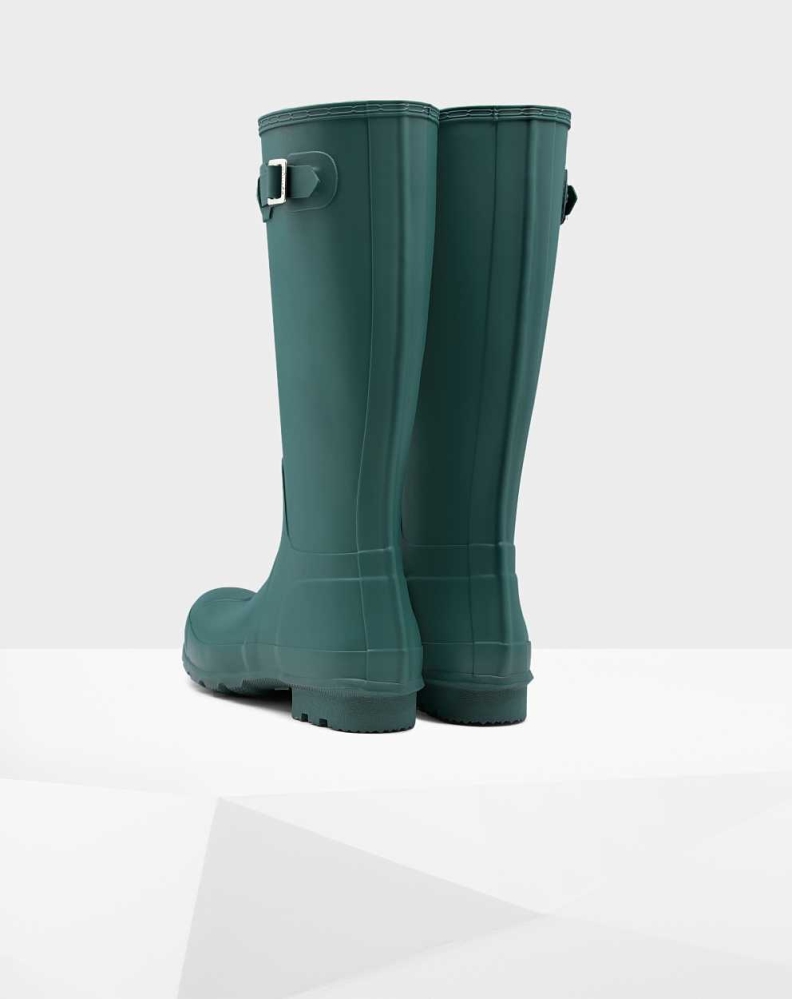 Green Men's Hunter Original Wellington Tall Rain Boots | VMDH-03179