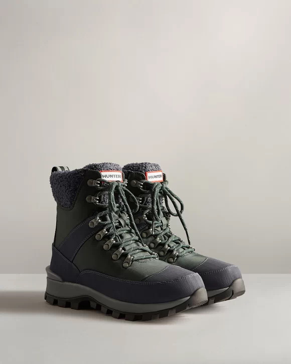 Green Navy Women's Hunter Insulated Recycled Polyester Commando Boots | MBDW-52417