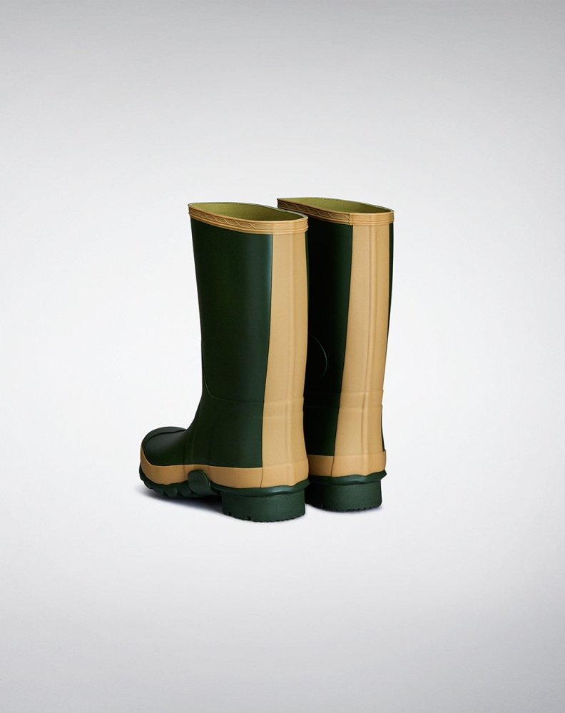 Green Women's Hunter Gardener Short Rain Boots | PWIE-50768