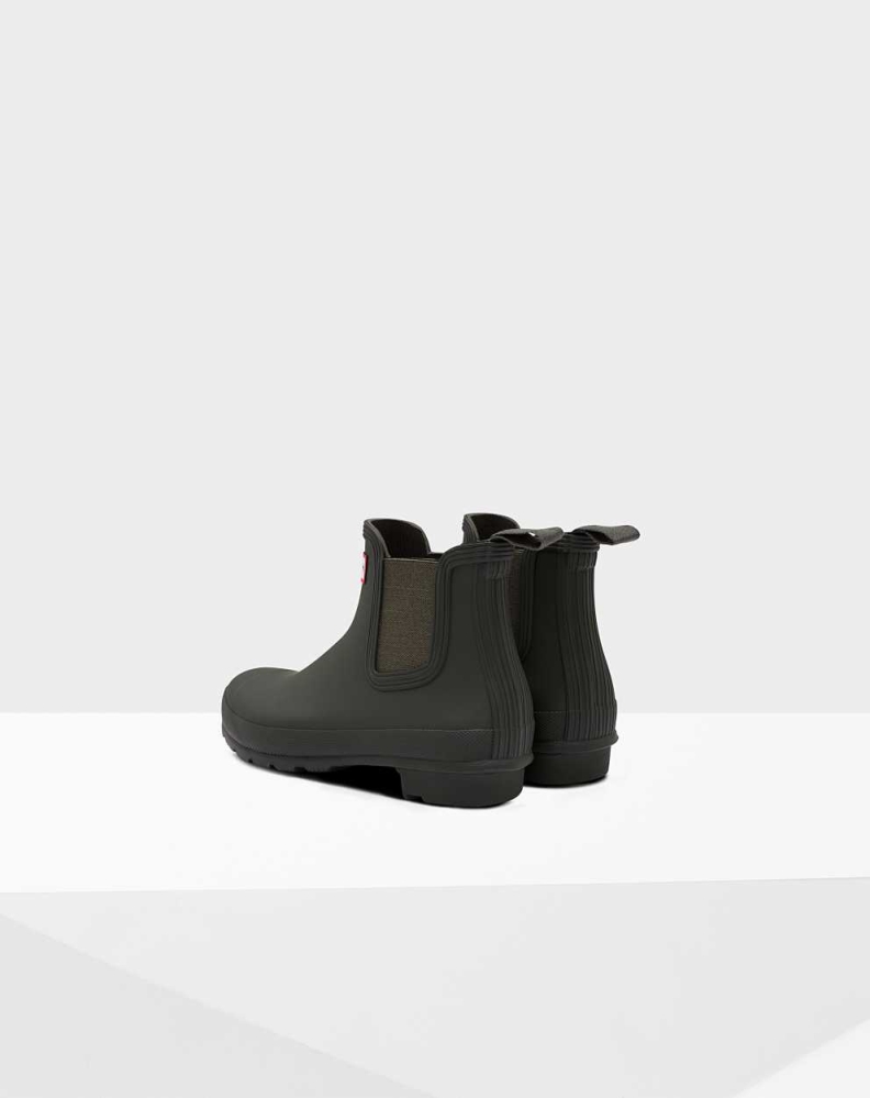 Green Women's Hunter Original Chelsea Boots | JZNS-47596