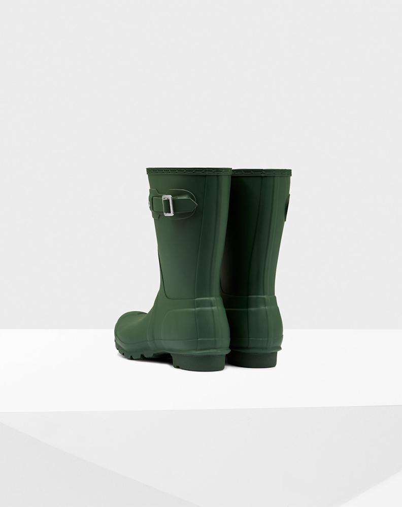 Green Women's Hunter Original Short Rain Boots | EIPU-02931