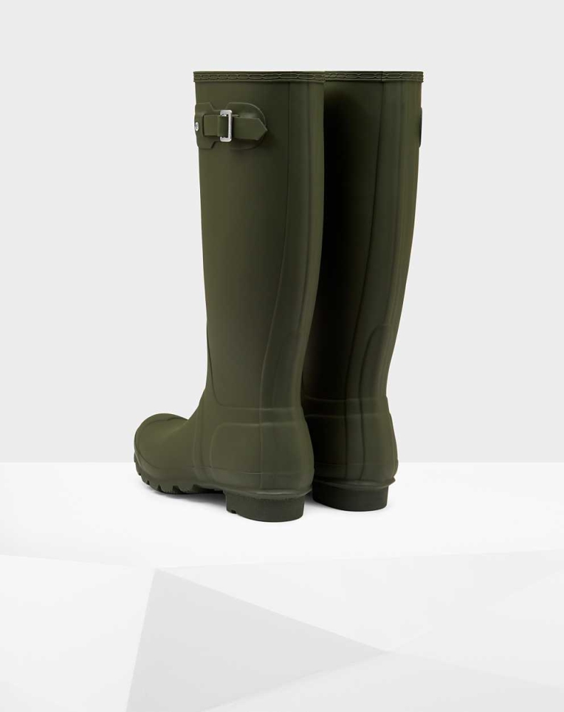 Green Women's Hunter Original Wellington Tall Rain Boots | DHFM-10543