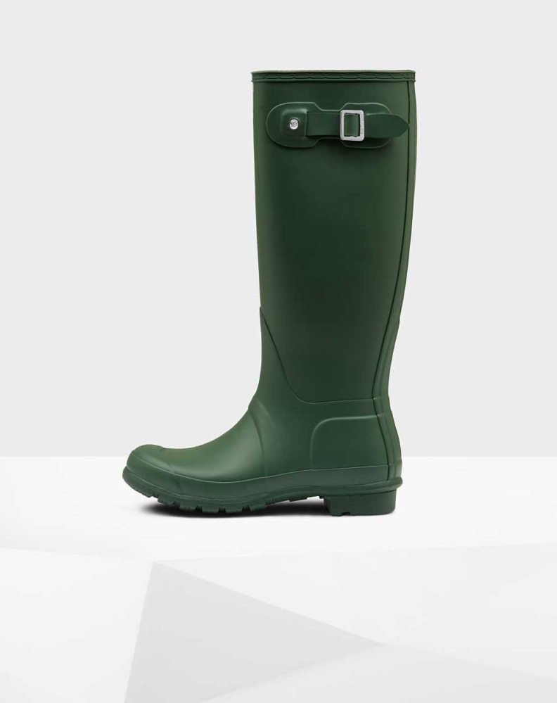 Green Women's Hunter Original Wellington Tall Rain Boots | XILD-83951