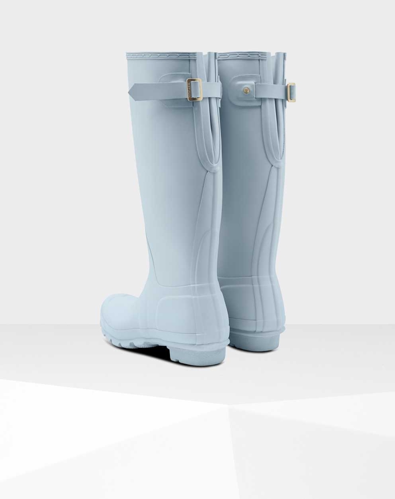 Grey Women's Hunter Original Back Wellington Tall Rain Boots | IESW-07856