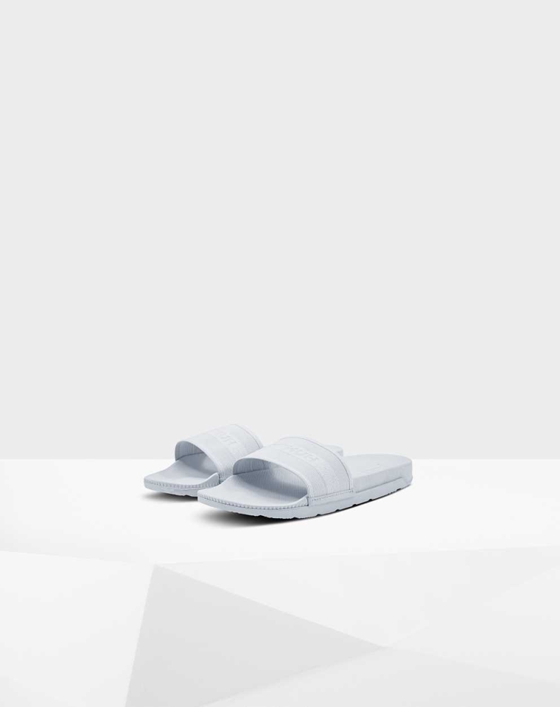 Grey Women's Hunter Original Elastic Slides | ERFS-87293