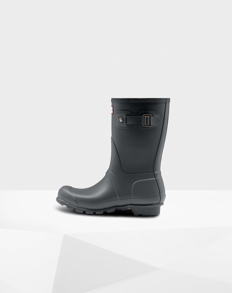 Grey Women's Hunter Original Short Rain Boots | XKIB-42315