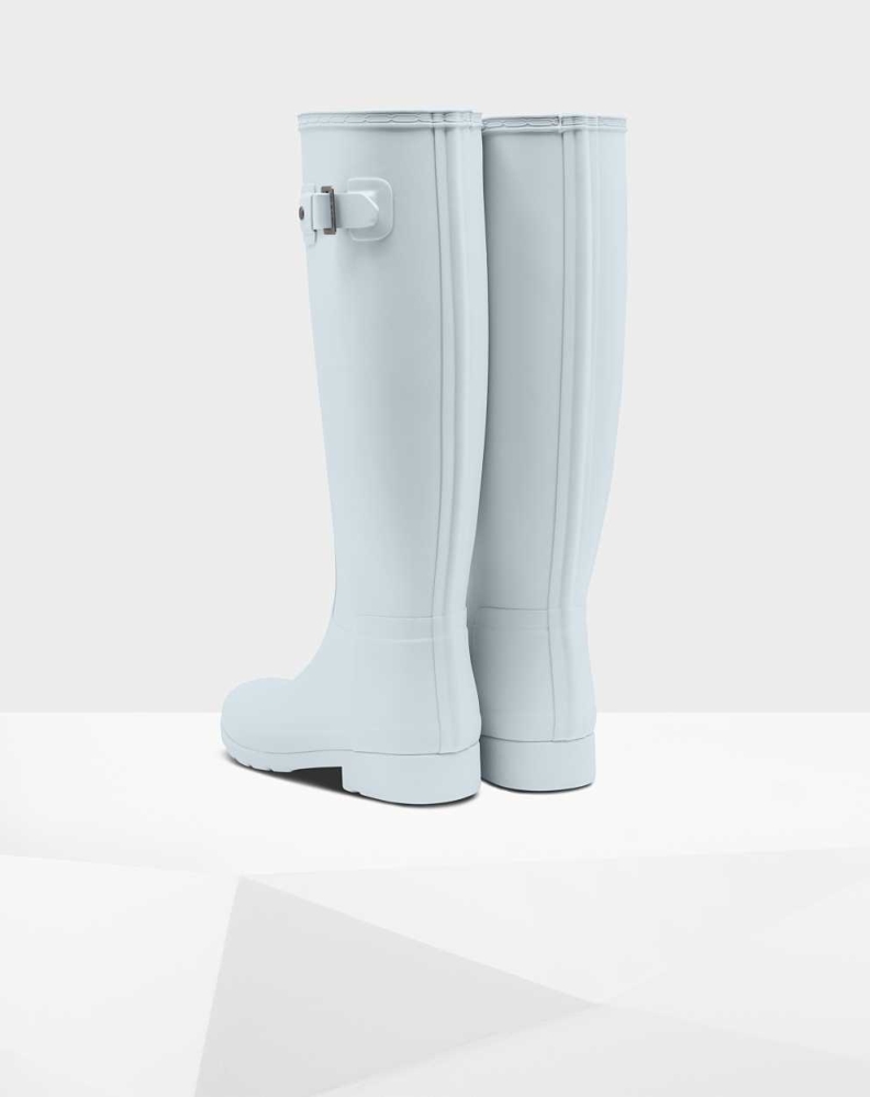 Grey Women's Hunter Refined Slim Fit Wellington Tall Rain Boots | HJEA-18793