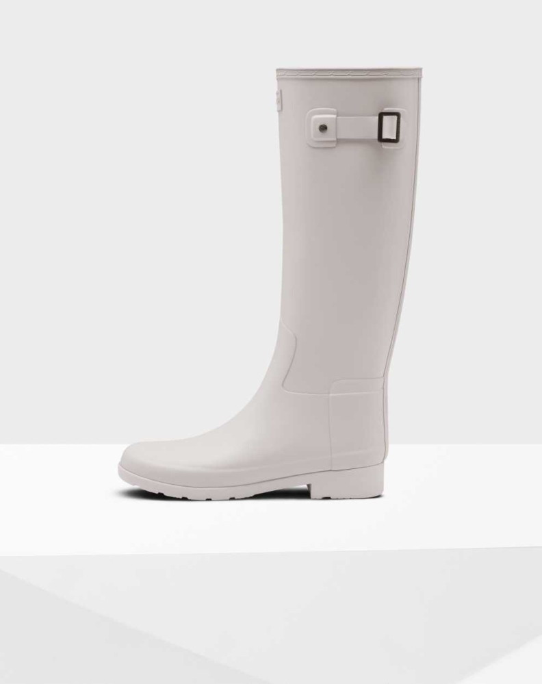 Grey Women's Hunter Refined Slim Fit Wellington Tall Rain Boots | WEOS-90125