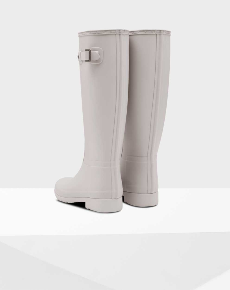 Grey Women's Hunter Refined Slim Fit Wellington Tall Rain Boots | WEOS-90125