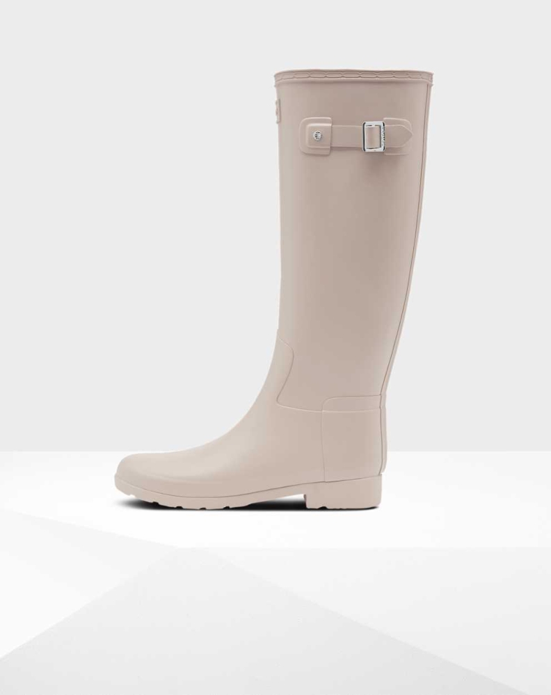 Grey Women's Hunter Refined Slim Fit Wellington Tall Rain Boots | ZHKJ-39017