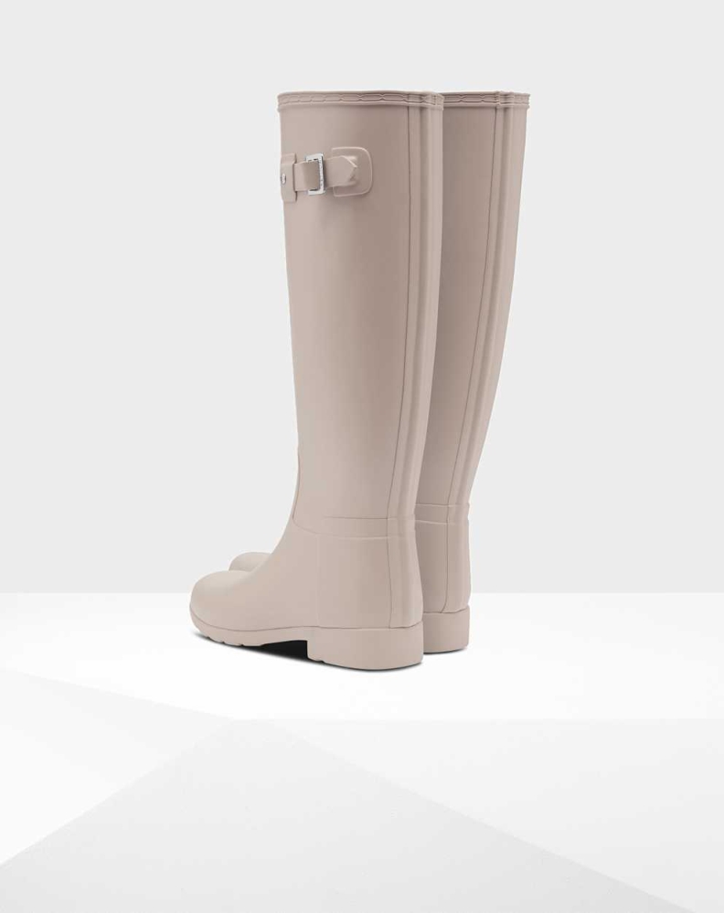 Grey Women's Hunter Refined Slim Fit Wellington Tall Rain Boots | ZHKJ-39017