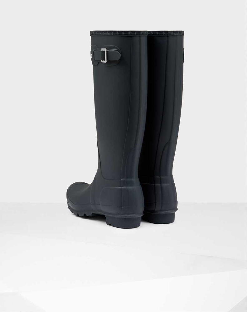 Navy Women's Hunter Original Wellington Tall Rain Boots | ECBI-86431