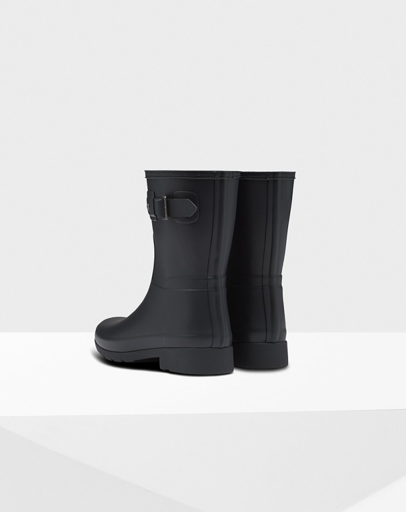 Navy Women's Hunter Refined Slim Fit Short Rain Boots | HZMF-16054