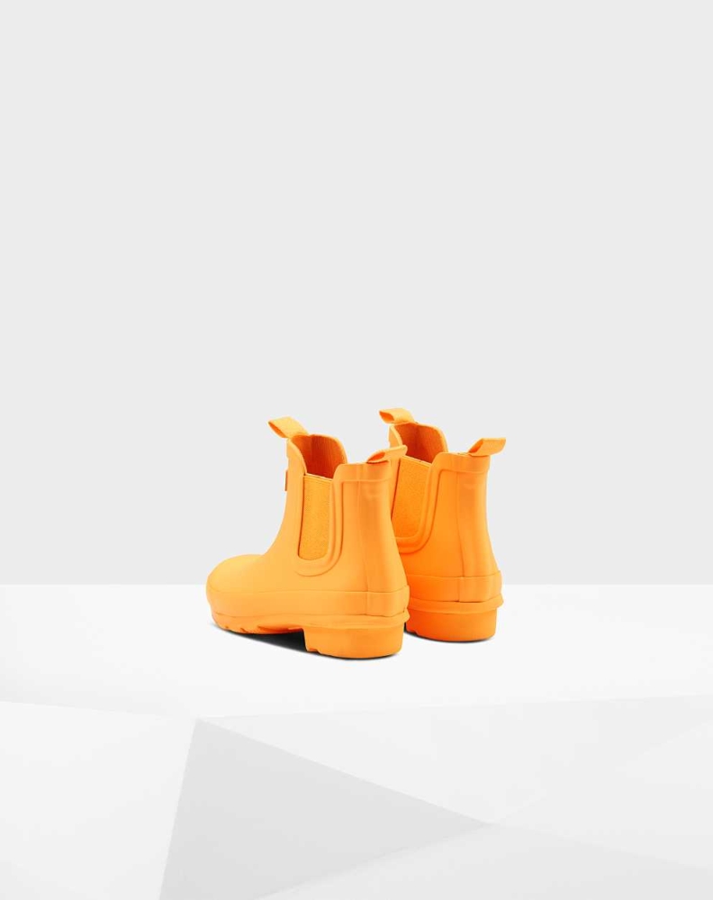 Orange Kids' Hunter Original Big Chelsea Boots | NYLK-90731