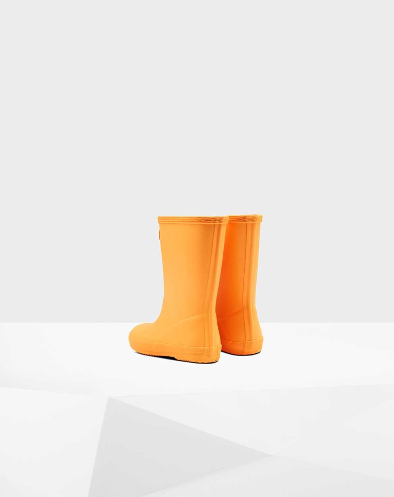 Orange Kids' Hunter Original First Classic Wellington Short Rain Boots | RGBT-97248