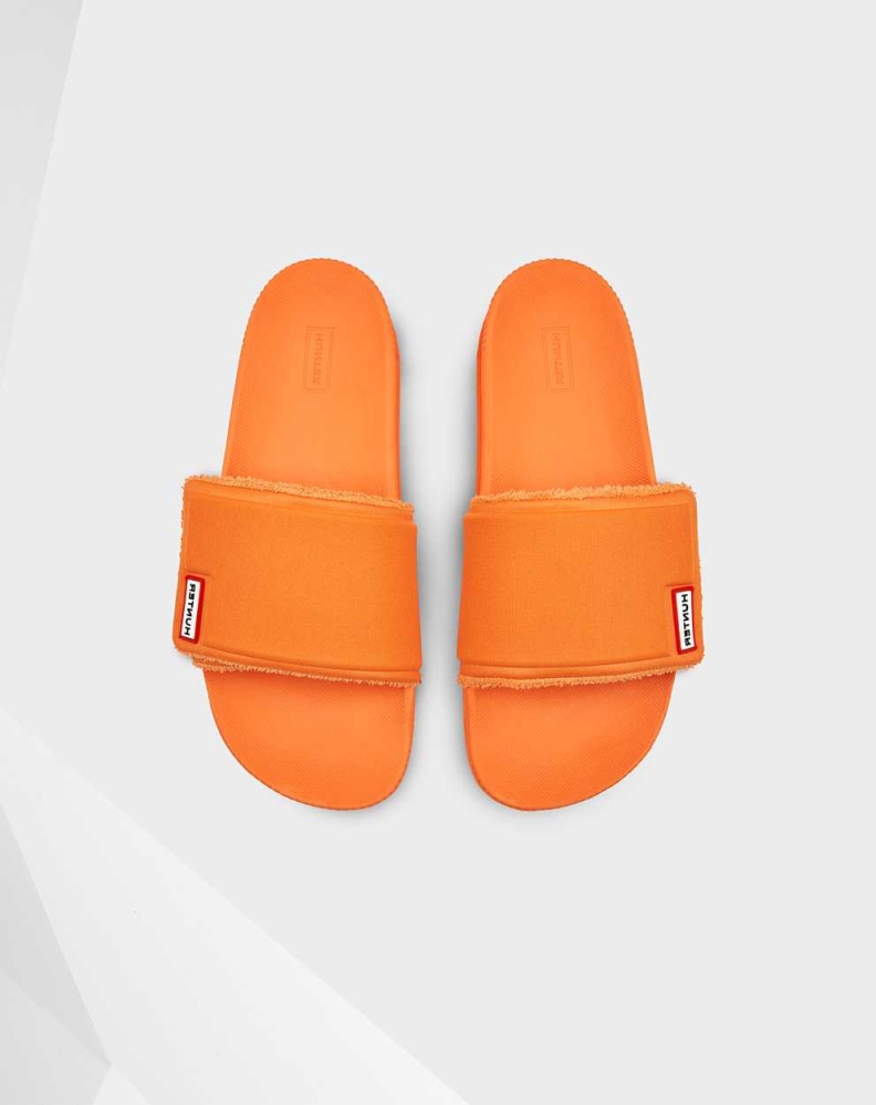 Orange Men's Hunter Original Adjustable Slides | VMNG-69754