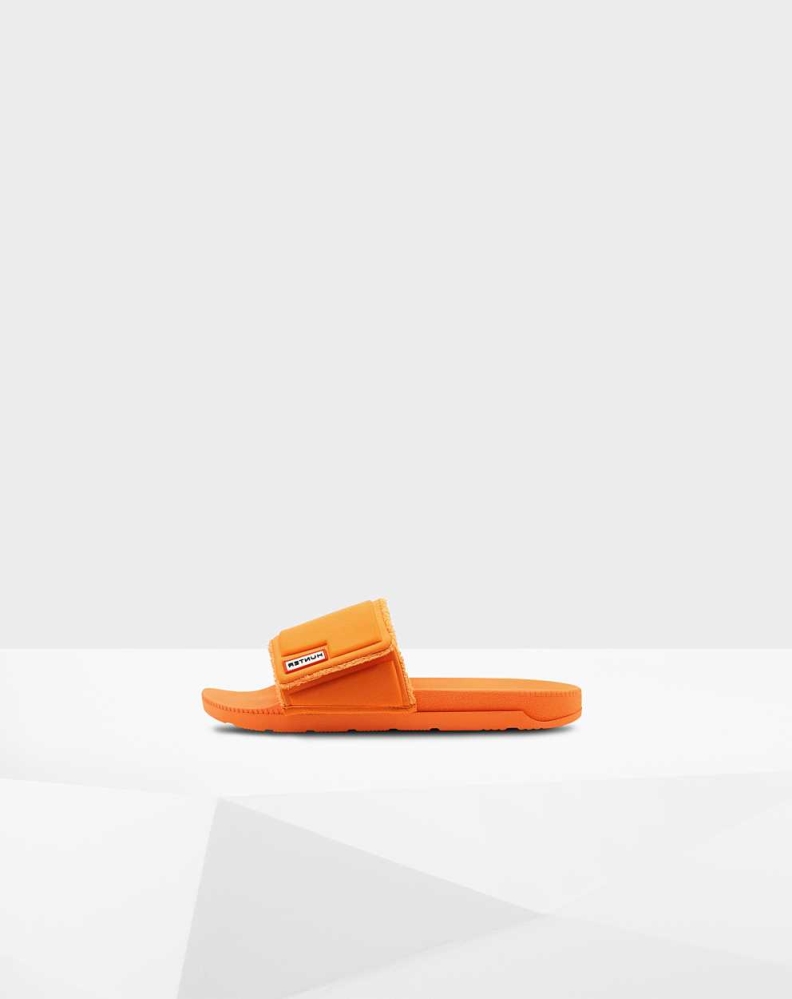 Orange Men\'s Hunter Original Adjustable Slides | VMNG-69754