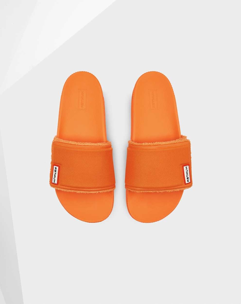 Orange Women's Hunter Original Adjustable Slides | GRZN-29653