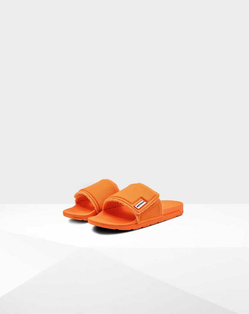 Orange Women's Hunter Original Adjustable Slides | GRZN-29653